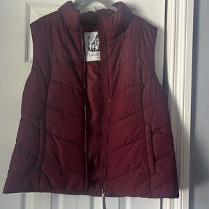 red cole haan vest